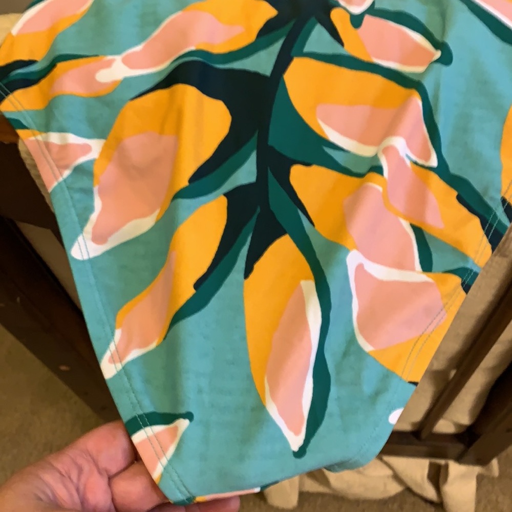 Kona Sol Teopical Print One Piece Swimsuit - Picture 2 of 2